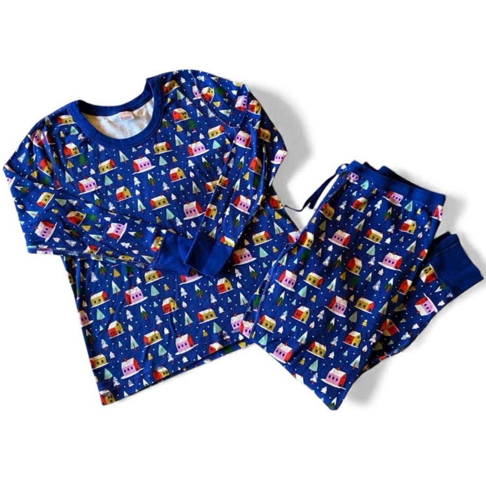 Hanna Andersson Organic Cotton Hygge House Pajamas Set XS